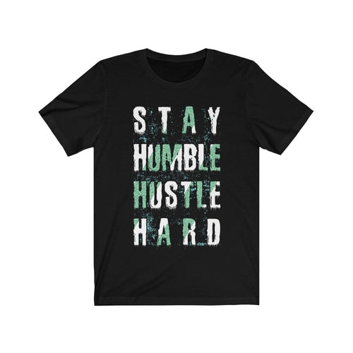 Load image into Gallery viewer, Men&#39;s Stay Humble Hustle Hard Lettering T-Shirt
